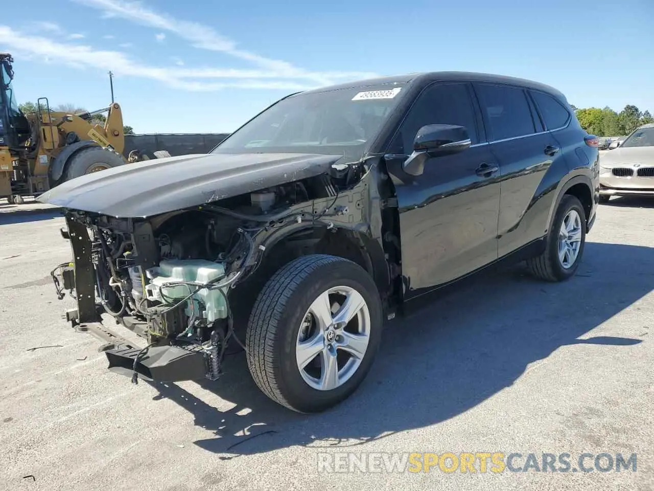 1 Photograph of a damaged car 5TDZZRAH2NS097230 TOYOTA HIGHLANDER 2022