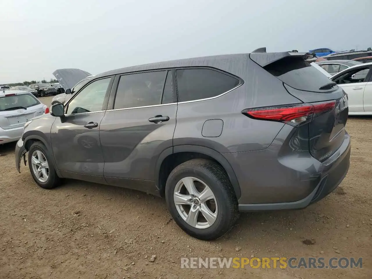 2 Photograph of a damaged car 5TDZZRAH2NS104175 TOYOTA HIGHLANDER 2022