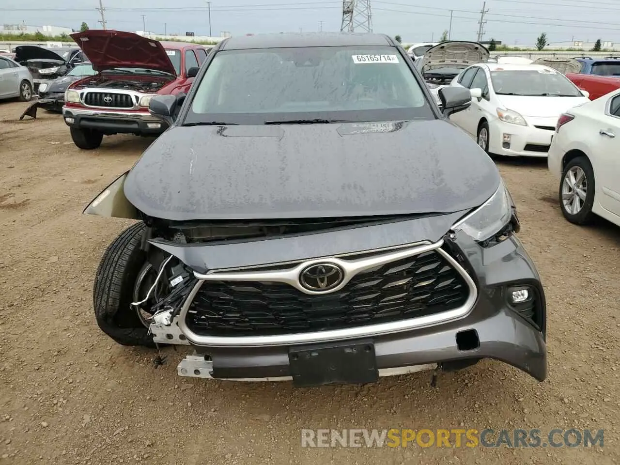 5 Photograph of a damaged car 5TDZZRAH2NS104175 TOYOTA HIGHLANDER 2022