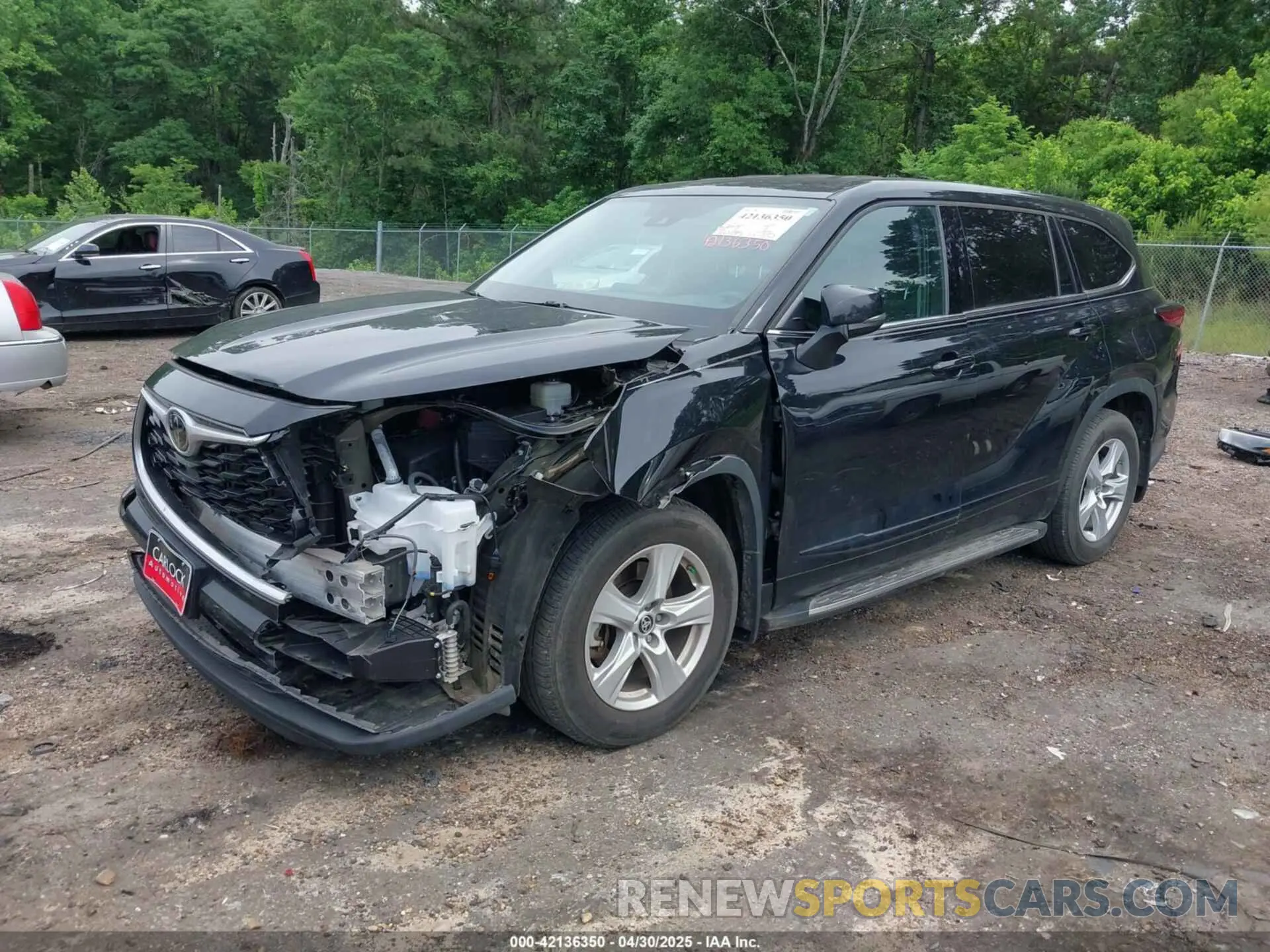 2 Photograph of a damaged car 5TDZZRAH3NS558032 TOYOTA HIGHLANDER 2022
