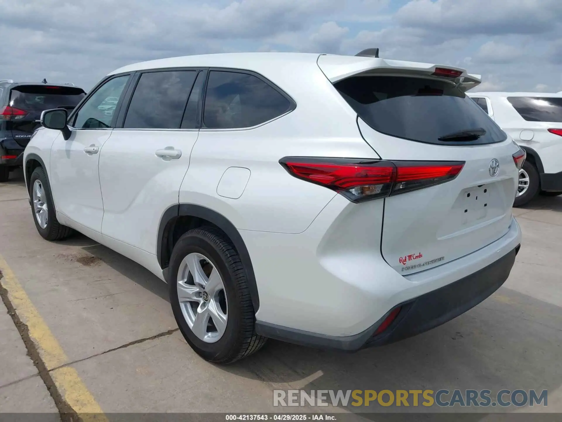 3 Photograph of a damaged car 5TDZZRAH4NS090313 TOYOTA HIGHLANDER 2022