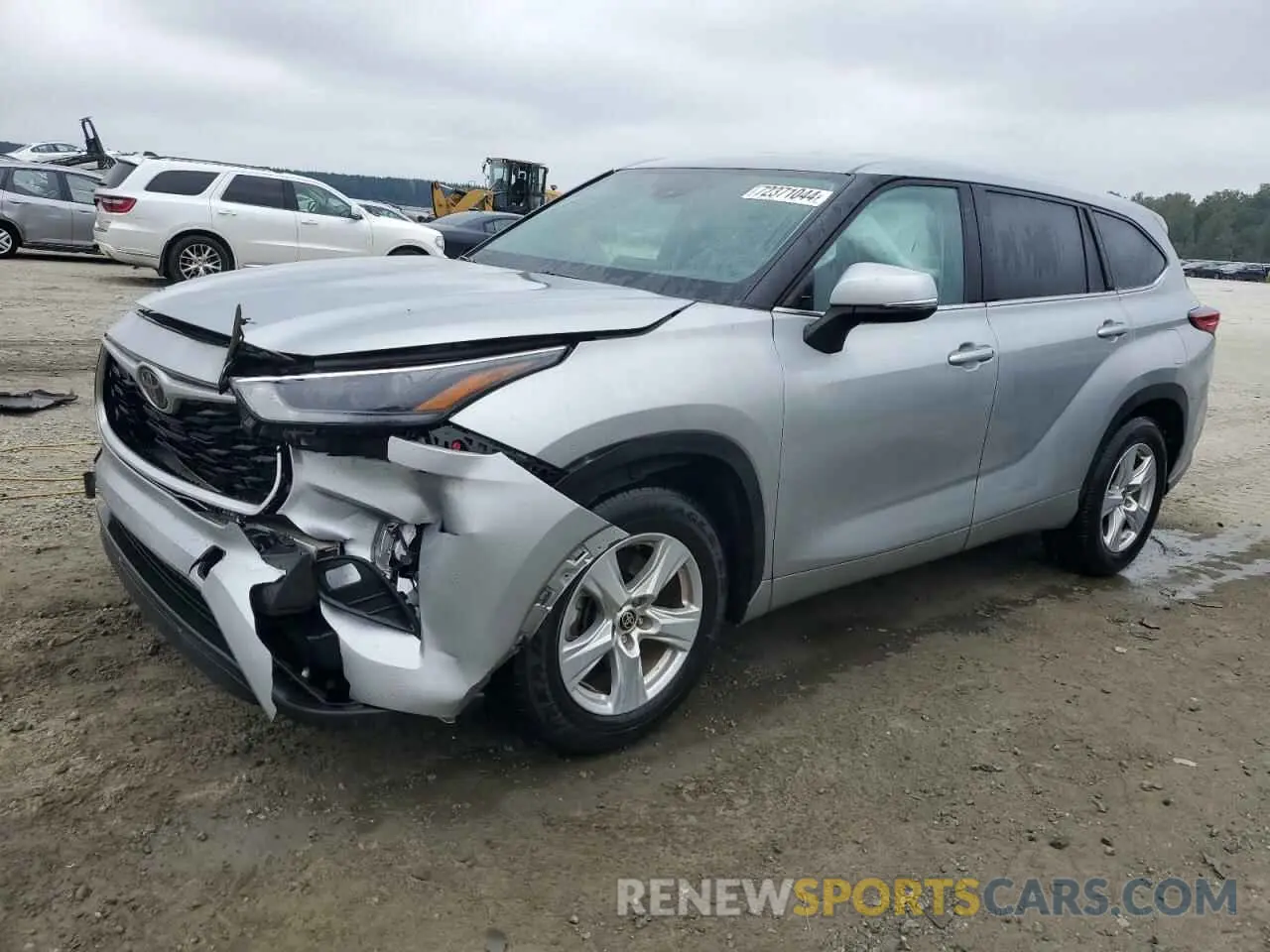 1 Photograph of a damaged car 5TDZZRAH4NS116375 TOYOTA HIGHLANDER 2022