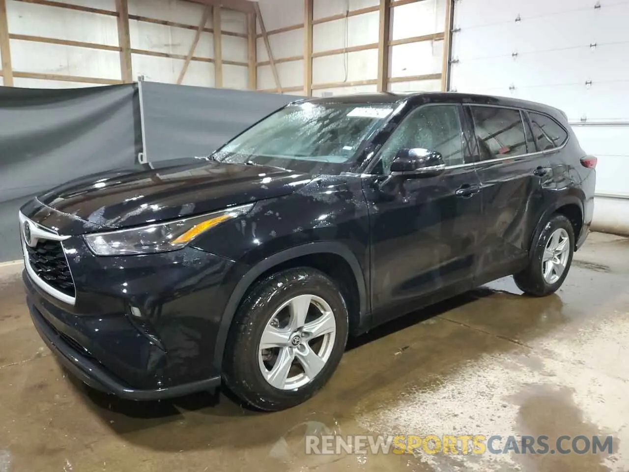 1 Photograph of a damaged car 5TDZZRAH5NS115901 TOYOTA HIGHLANDER 2022