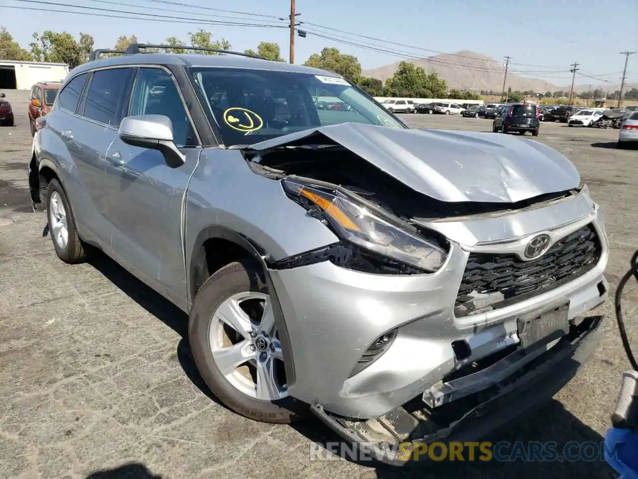 1 Photograph of a damaged car 5TDZZRAHXNS106904 TOYOTA HIGHLANDER 2022