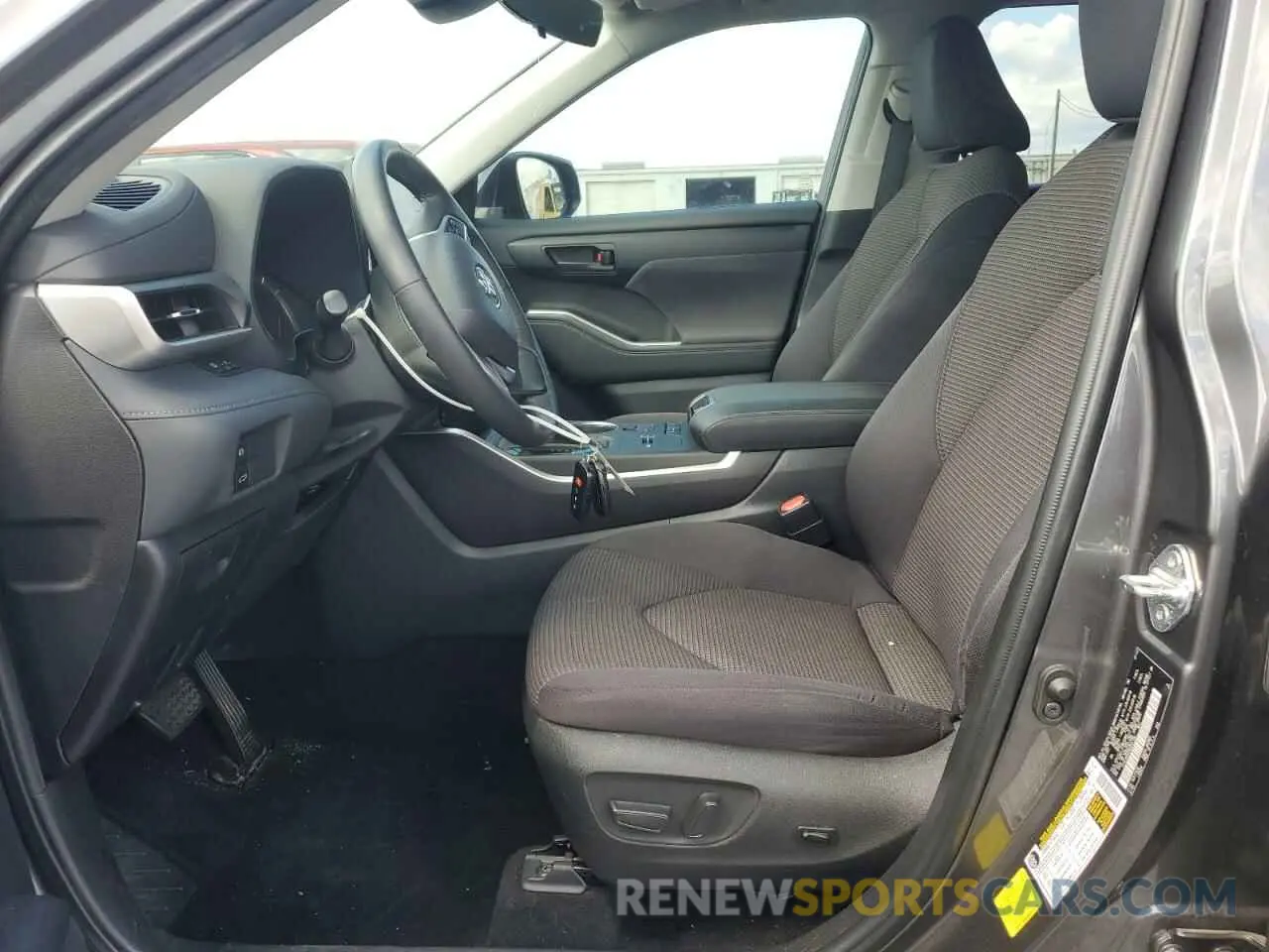 7 Photograph of a damaged car 5TDZZRAHXNS554186 TOYOTA HIGHLANDER 2022