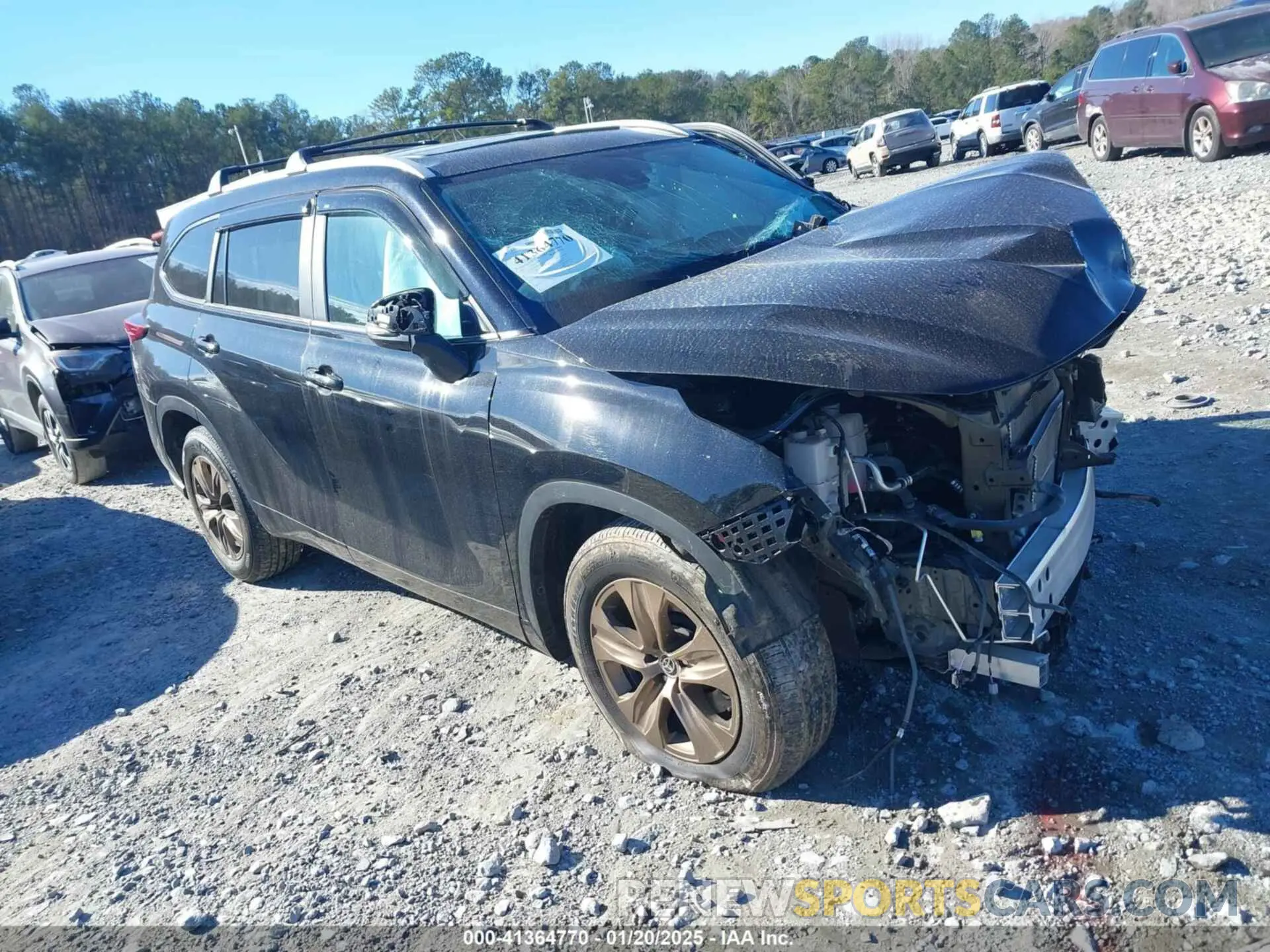1 Photograph of a damaged car 5TDAARAH0PS524752 TOYOTA HIGHLANDER 2023