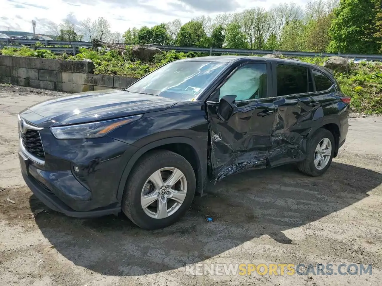 1 Photograph of a damaged car 5TDBBRCH2PS130247 TOYOTA HIGHLANDER 2023