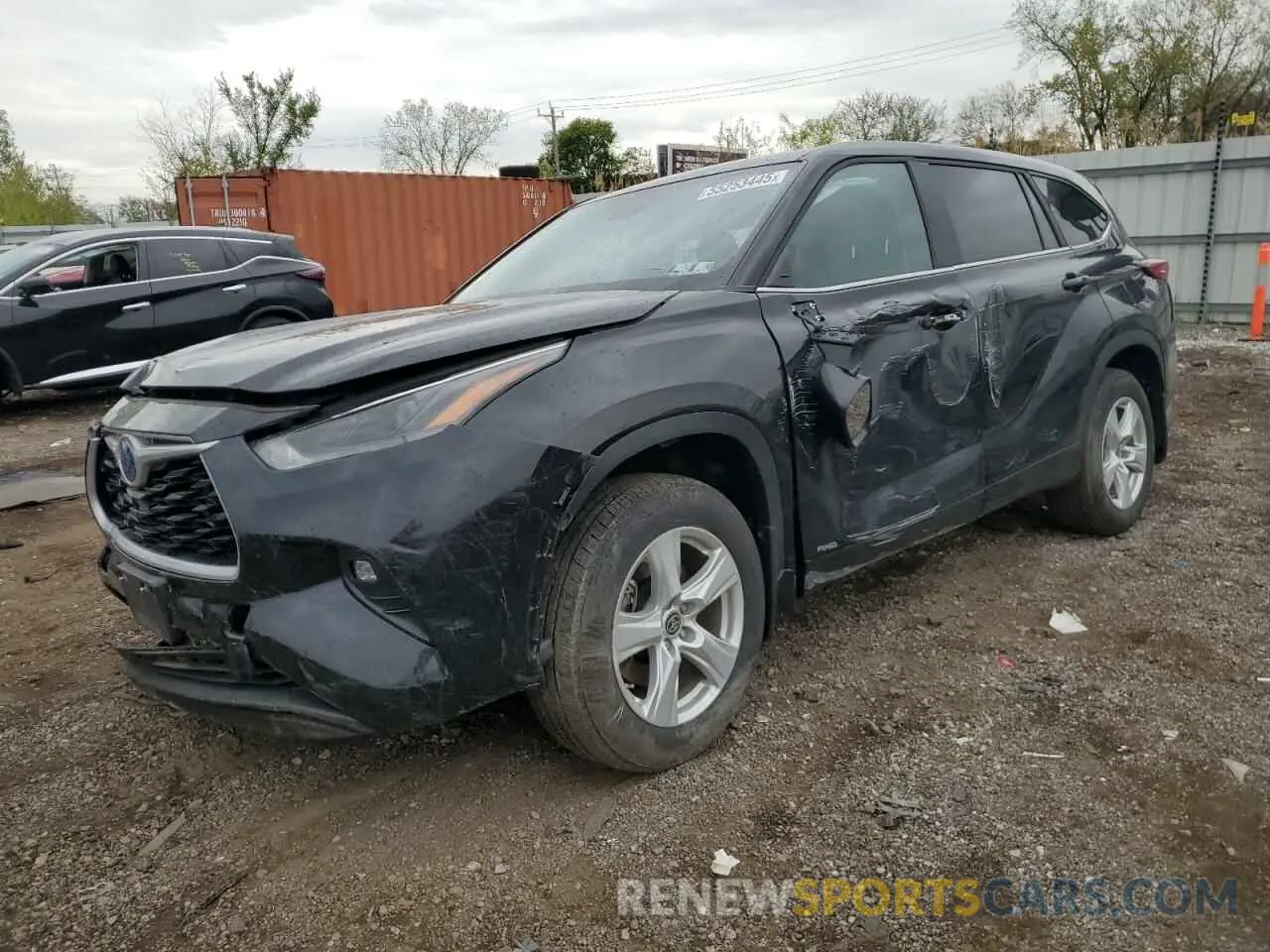 1 Photograph of a damaged car 5TDBBRCH5PS586128 TOYOTA HIGHLANDER 2023