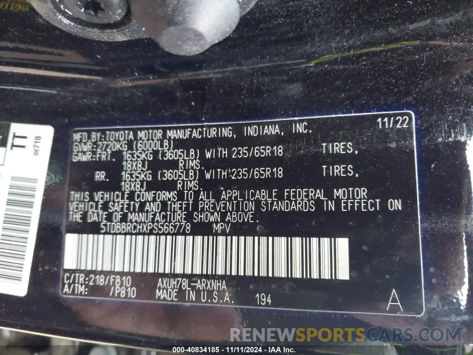 9 Photograph of a damaged car 5TDBBRCHXPS566778 TOYOTA HIGHLANDER 2023