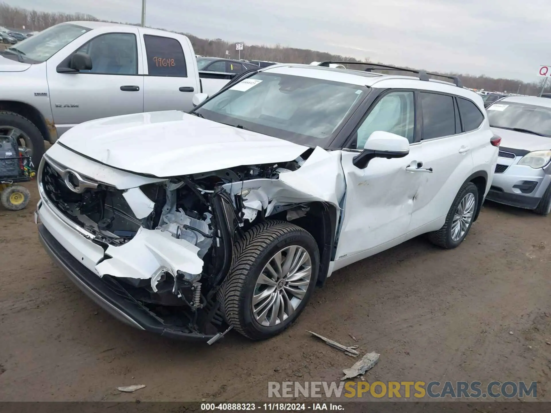 2 Photograph of a damaged car 5TDEBRCH0PS573347 TOYOTA HIGHLANDER 2023