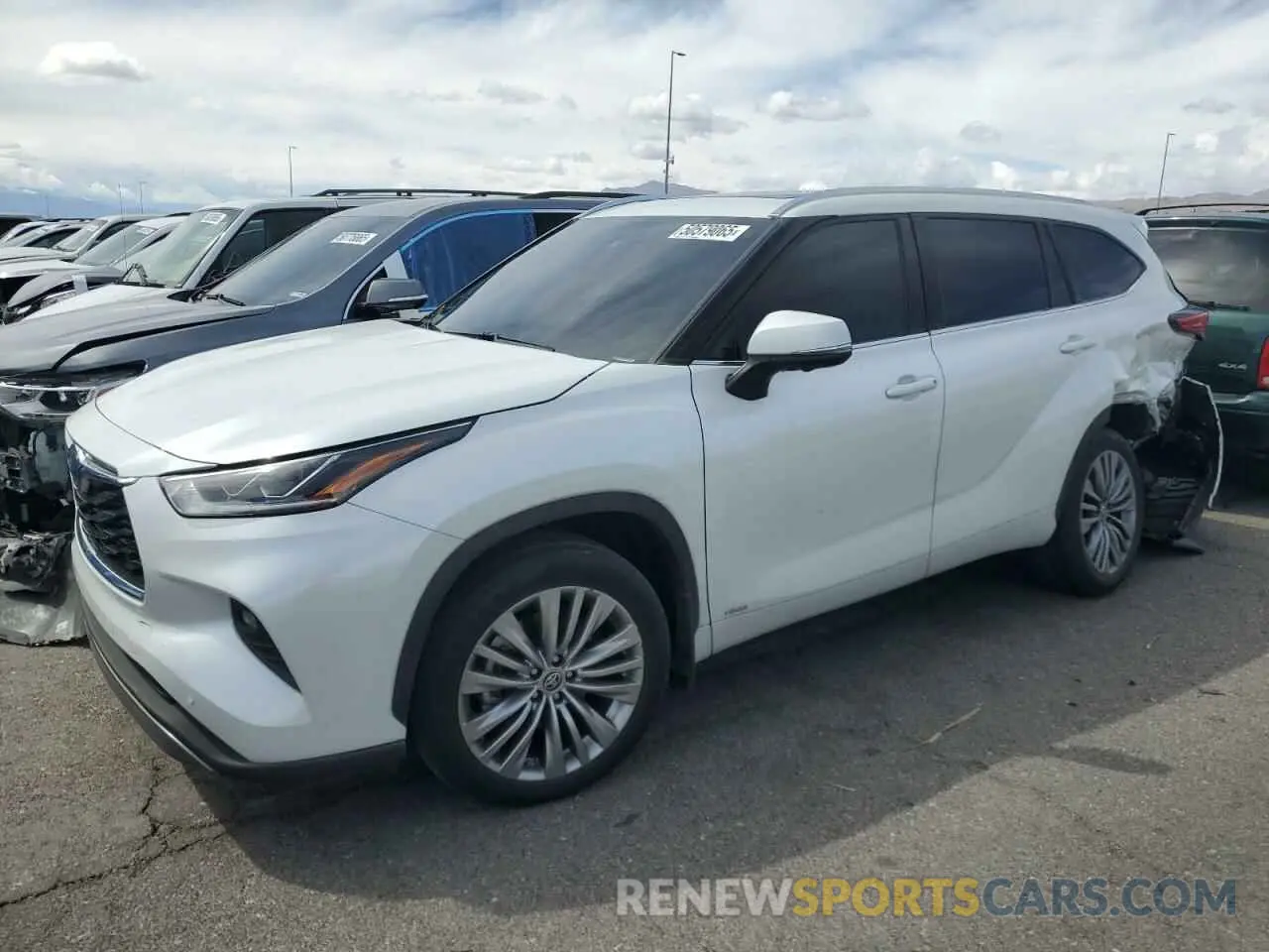 1 Photograph of a damaged car 5TDEBRCHXPS109465 TOYOTA HIGHLANDER 2023