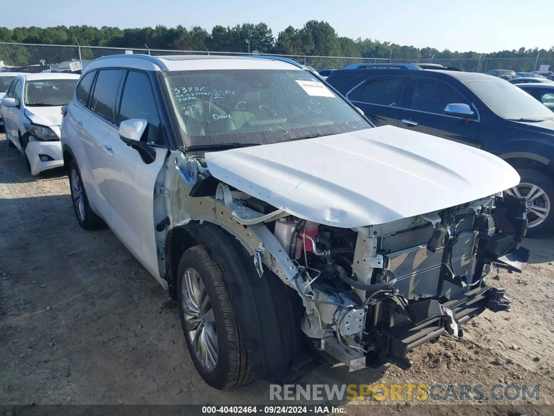 1 Photograph of a damaged car 5TDFARAH7PS527184 TOYOTA HIGHLANDER 2023