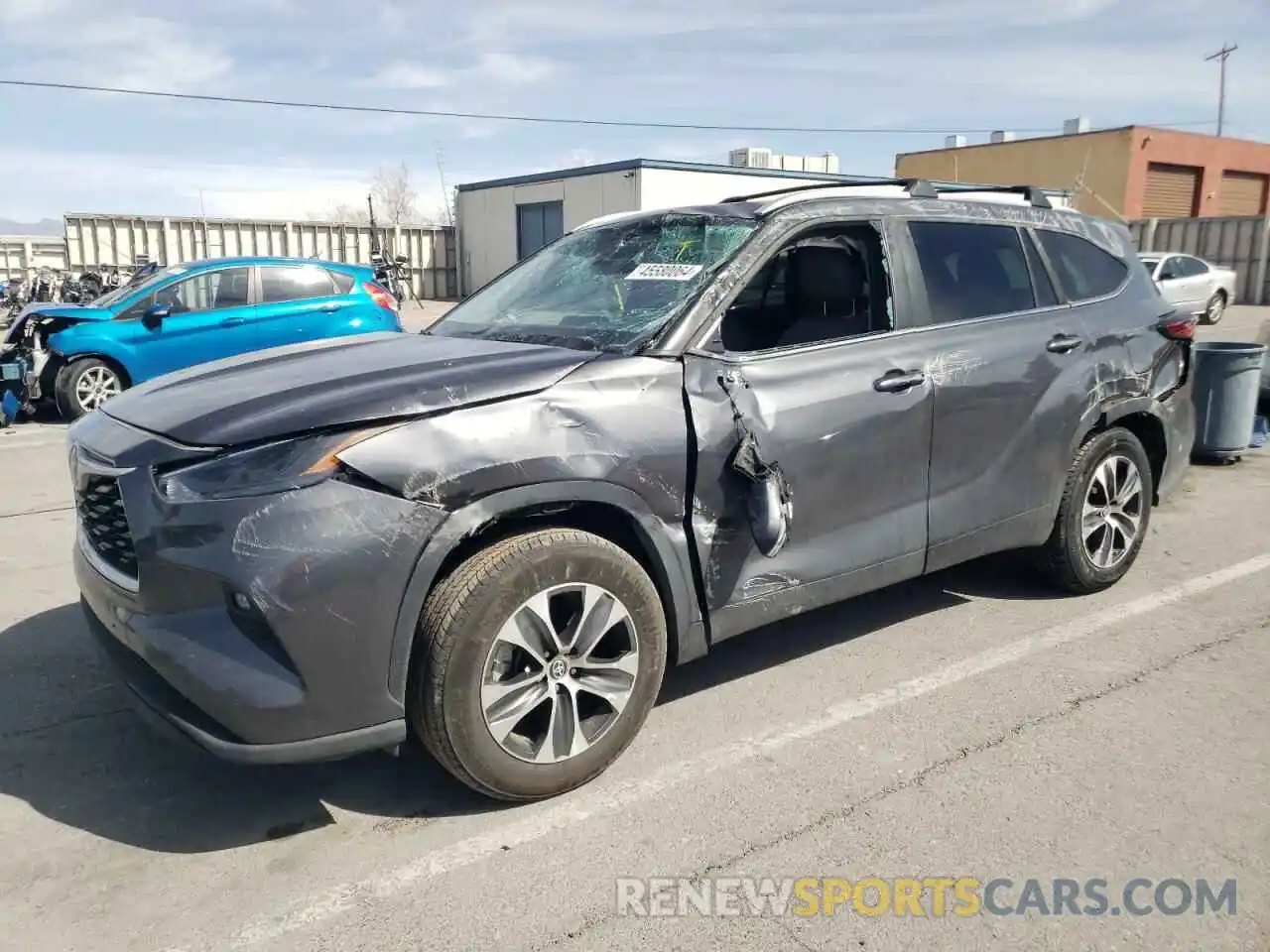 1 Photograph of a damaged car 5TDKARAH5PS520930 TOYOTA HIGHLANDER 2023