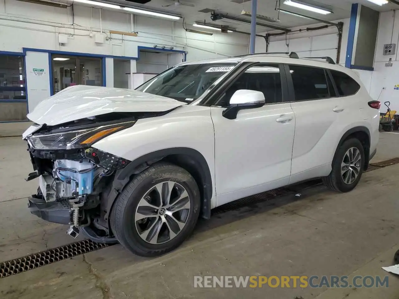 1 Photograph of a damaged car 5TDKARAHXPS021167 TOYOTA HIGHLANDER 2023