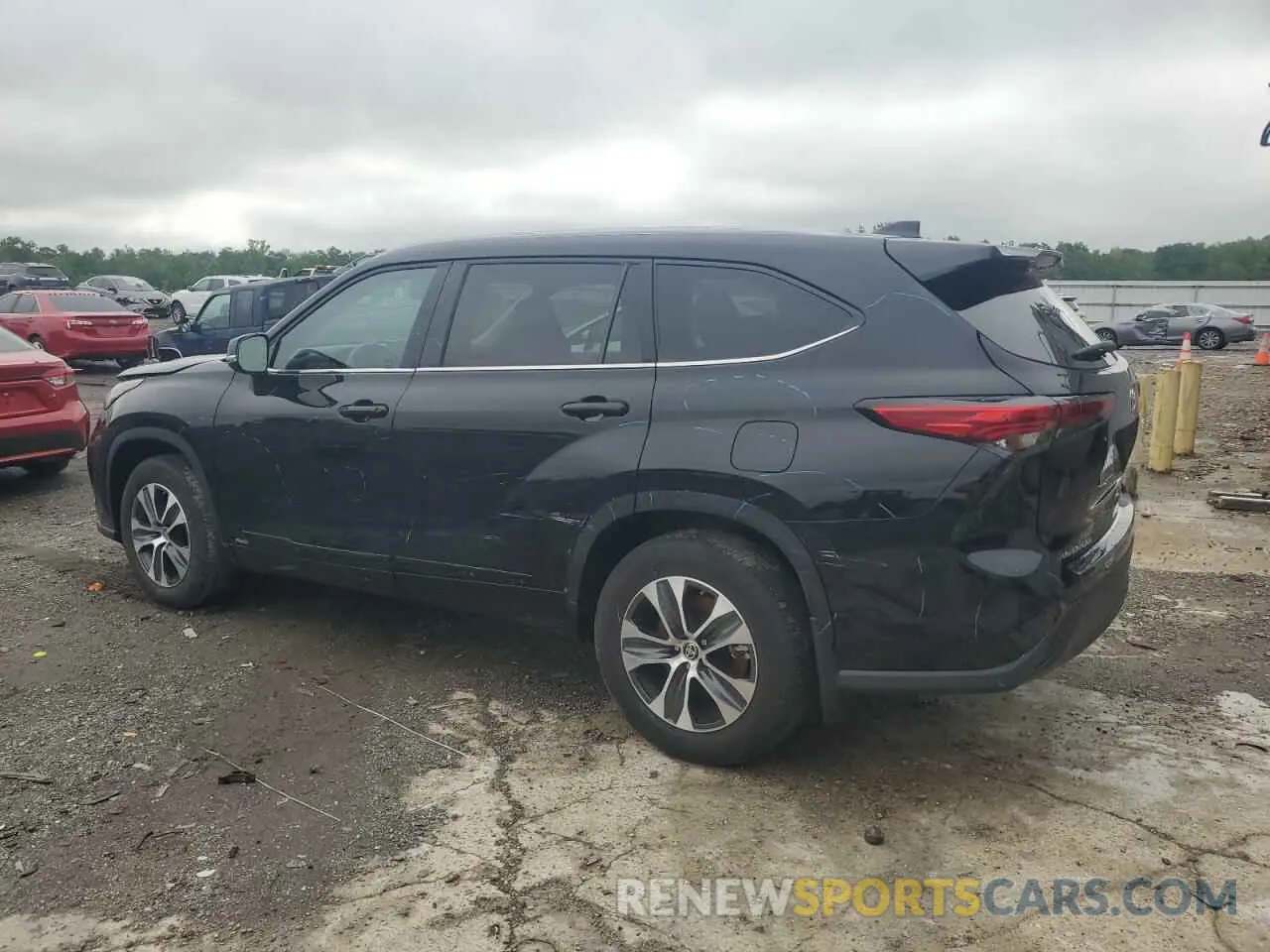 2 Photograph of a damaged car 5TDKBRCH0PS583413 TOYOTA HIGHLANDER 2023