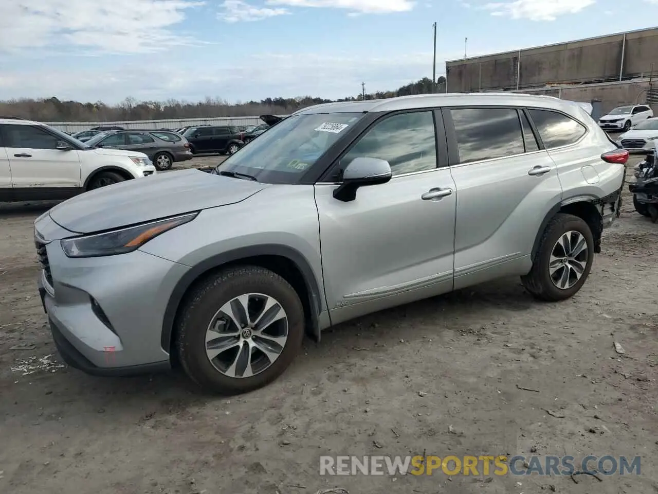 1 Photograph of a damaged car 5TDKBRCH1PS125346 TOYOTA HIGHLANDER 2023