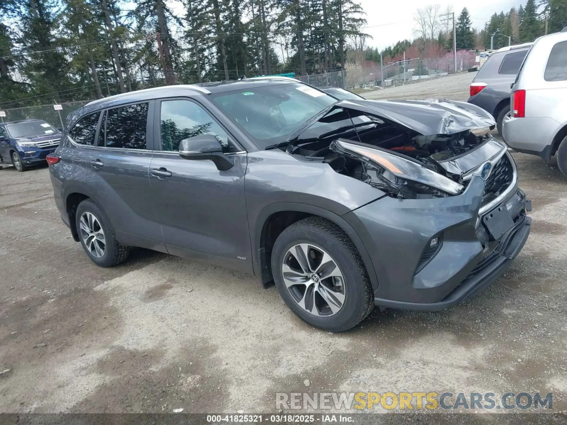 1 Photograph of a damaged car 5TDKBRCH2PS122939 TOYOTA HIGHLANDER 2023