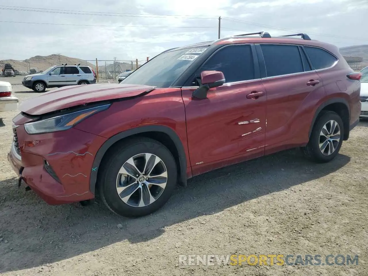 1 Photograph of a damaged car 5TDKBRCH3PS132184 TOYOTA HIGHLANDER 2023