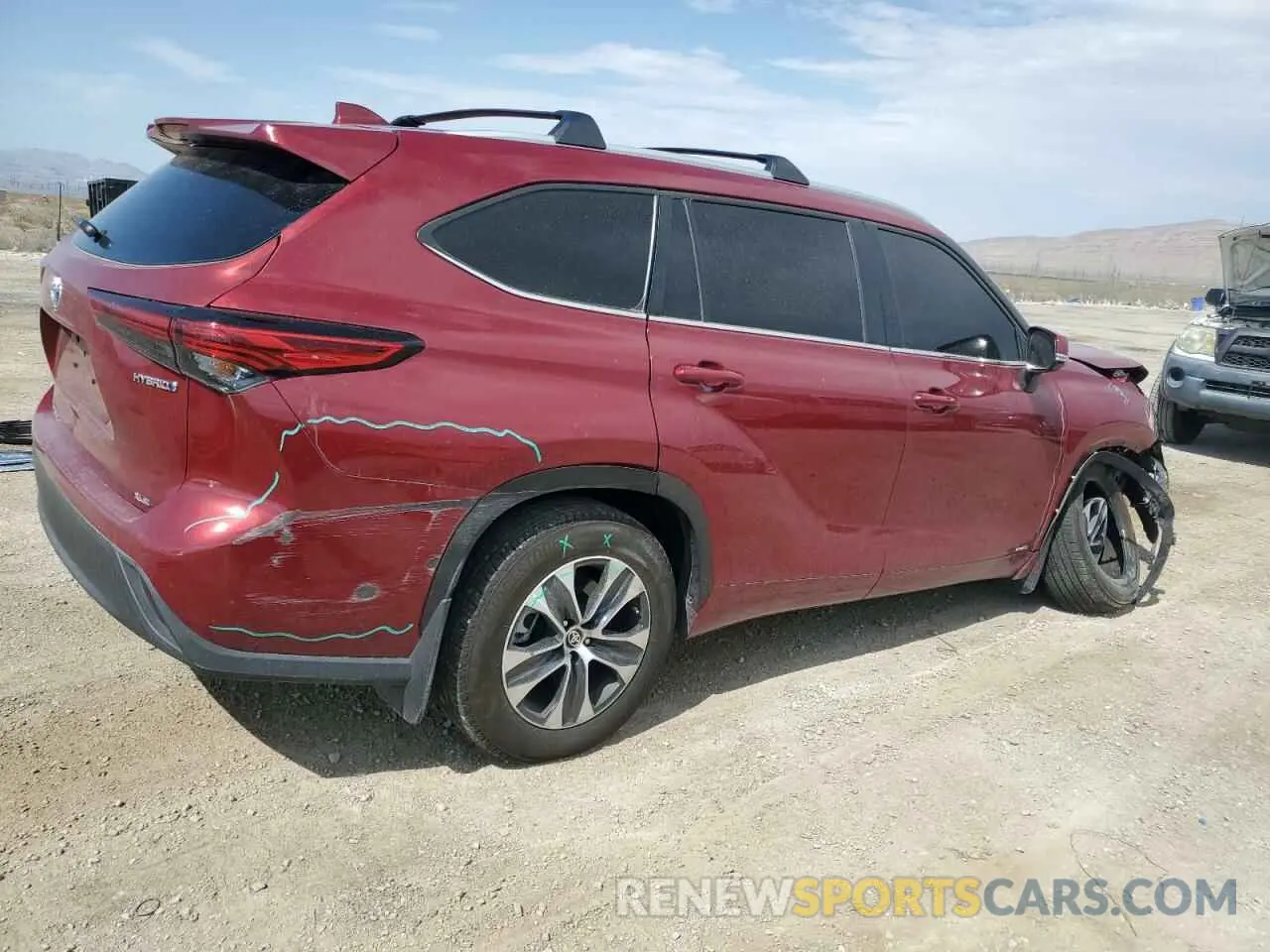 3 Photograph of a damaged car 5TDKBRCH3PS132184 TOYOTA HIGHLANDER 2023