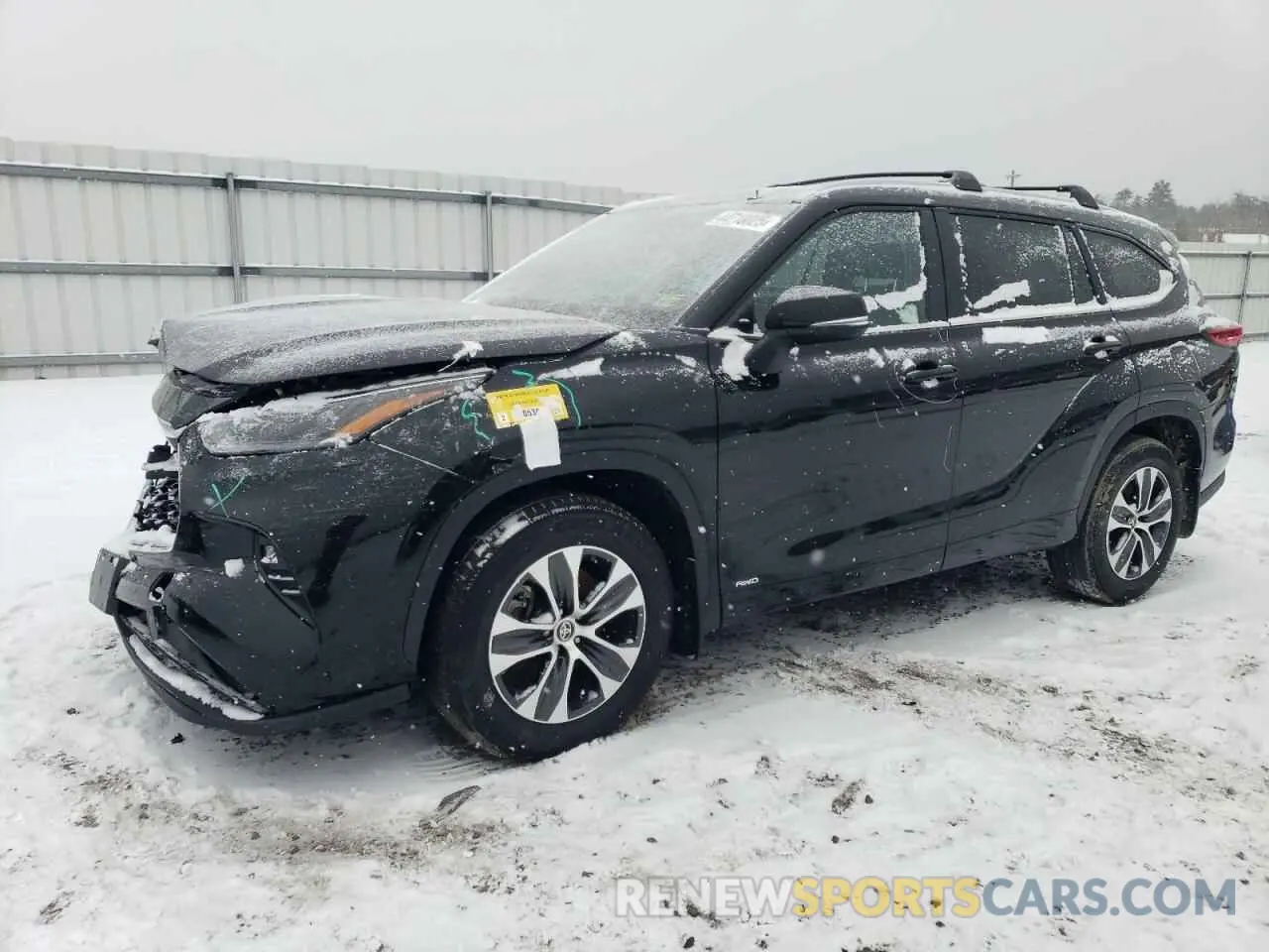 1 Photograph of a damaged car 5TDKBRCH3PS581378 TOYOTA HIGHLANDER 2023