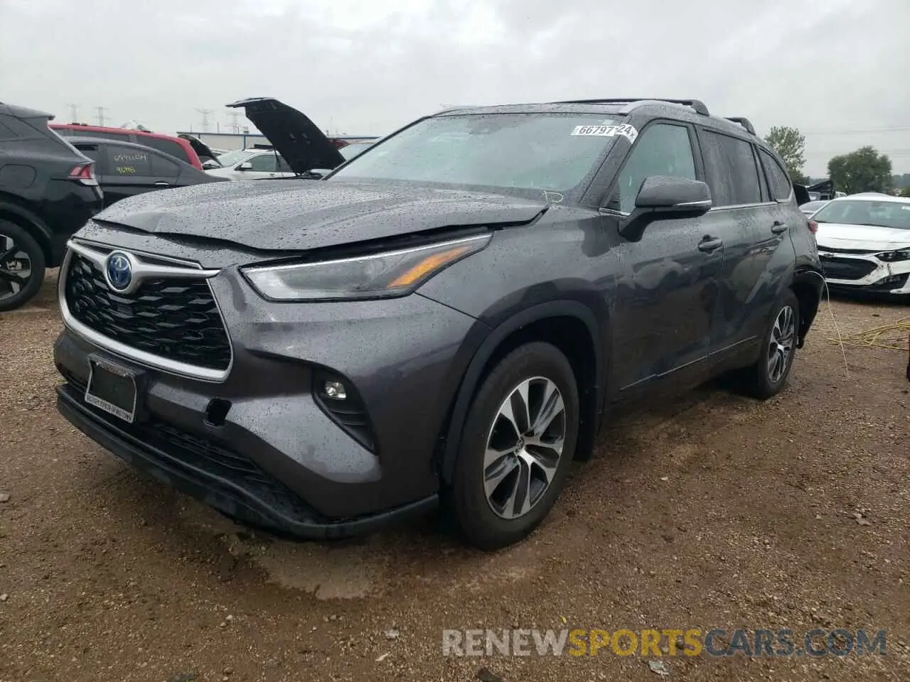 1 Photograph of a damaged car 5TDKBRCH5PS113748 TOYOTA HIGHLANDER 2023