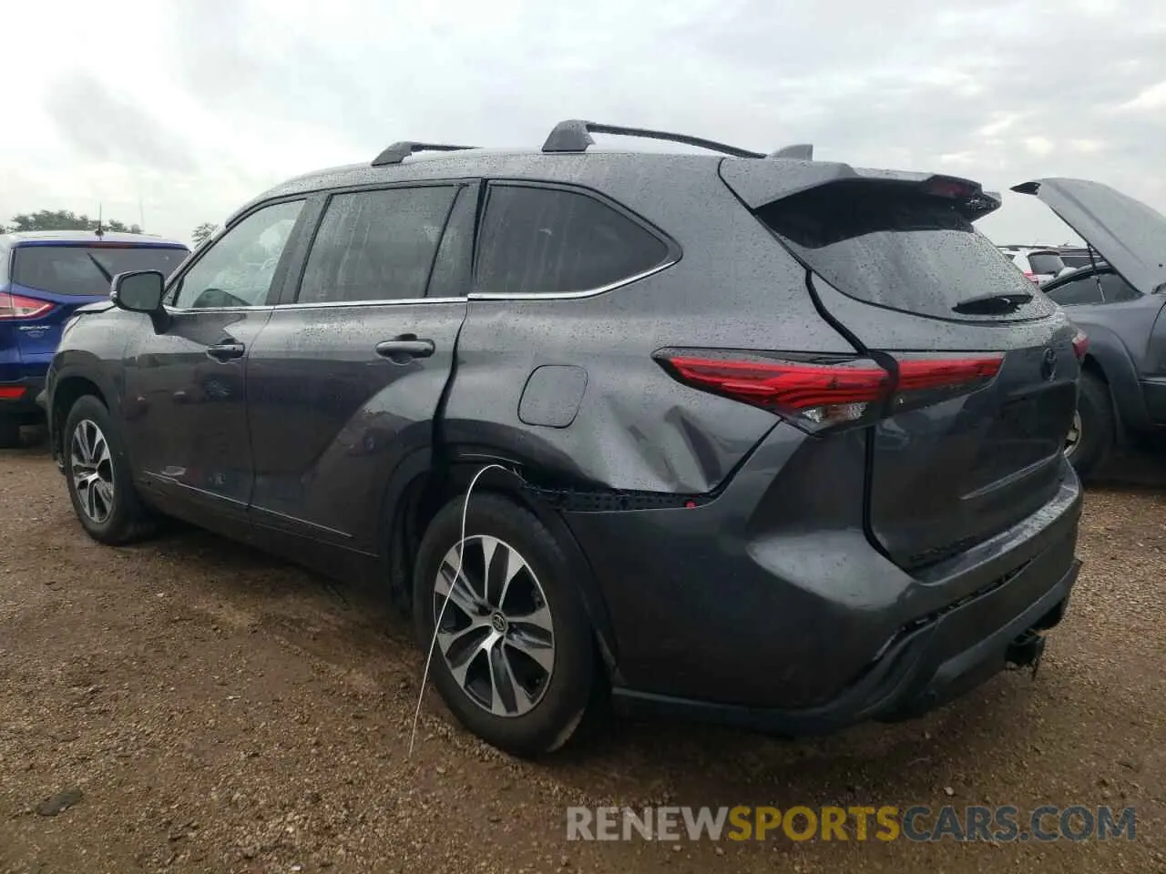 2 Photograph of a damaged car 5TDKBRCH5PS113748 TOYOTA HIGHLANDER 2023