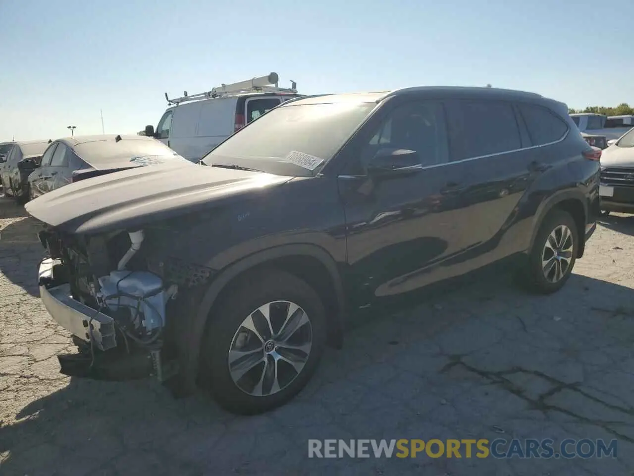 1 Photograph of a damaged car 5TDKBRCH5PS117296 TOYOTA HIGHLANDER 2023