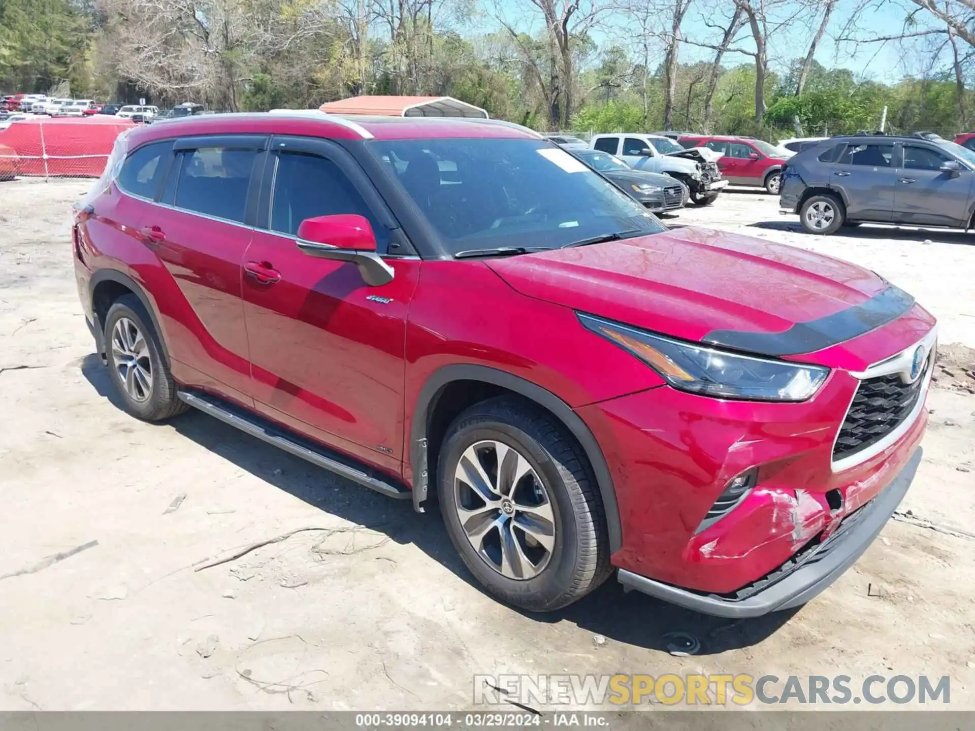 1 Photograph of a damaged car 5TDKBRCH5PS562993 TOYOTA HIGHLANDER 2023