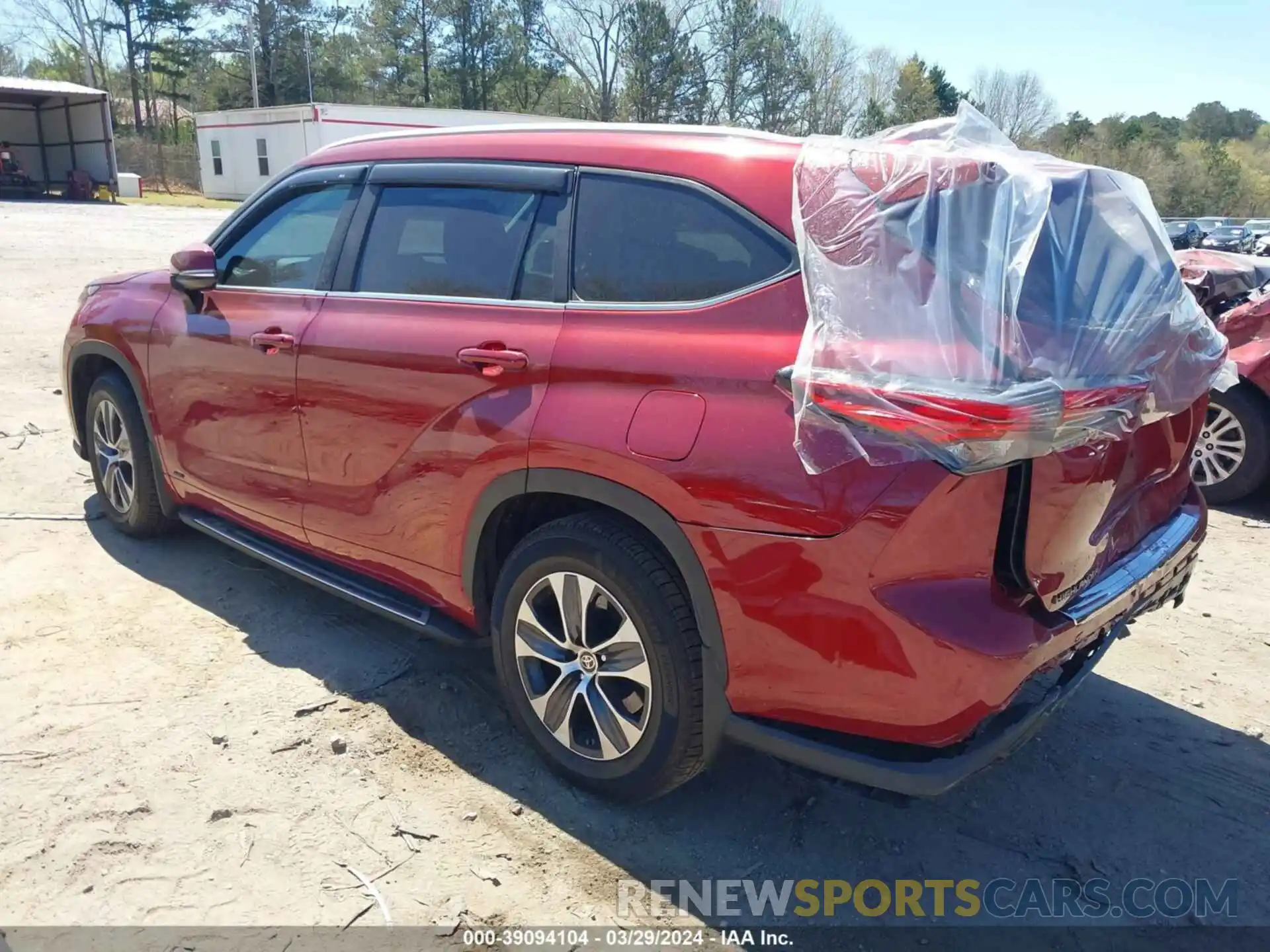 3 Photograph of a damaged car 5TDKBRCH5PS562993 TOYOTA HIGHLANDER 2023