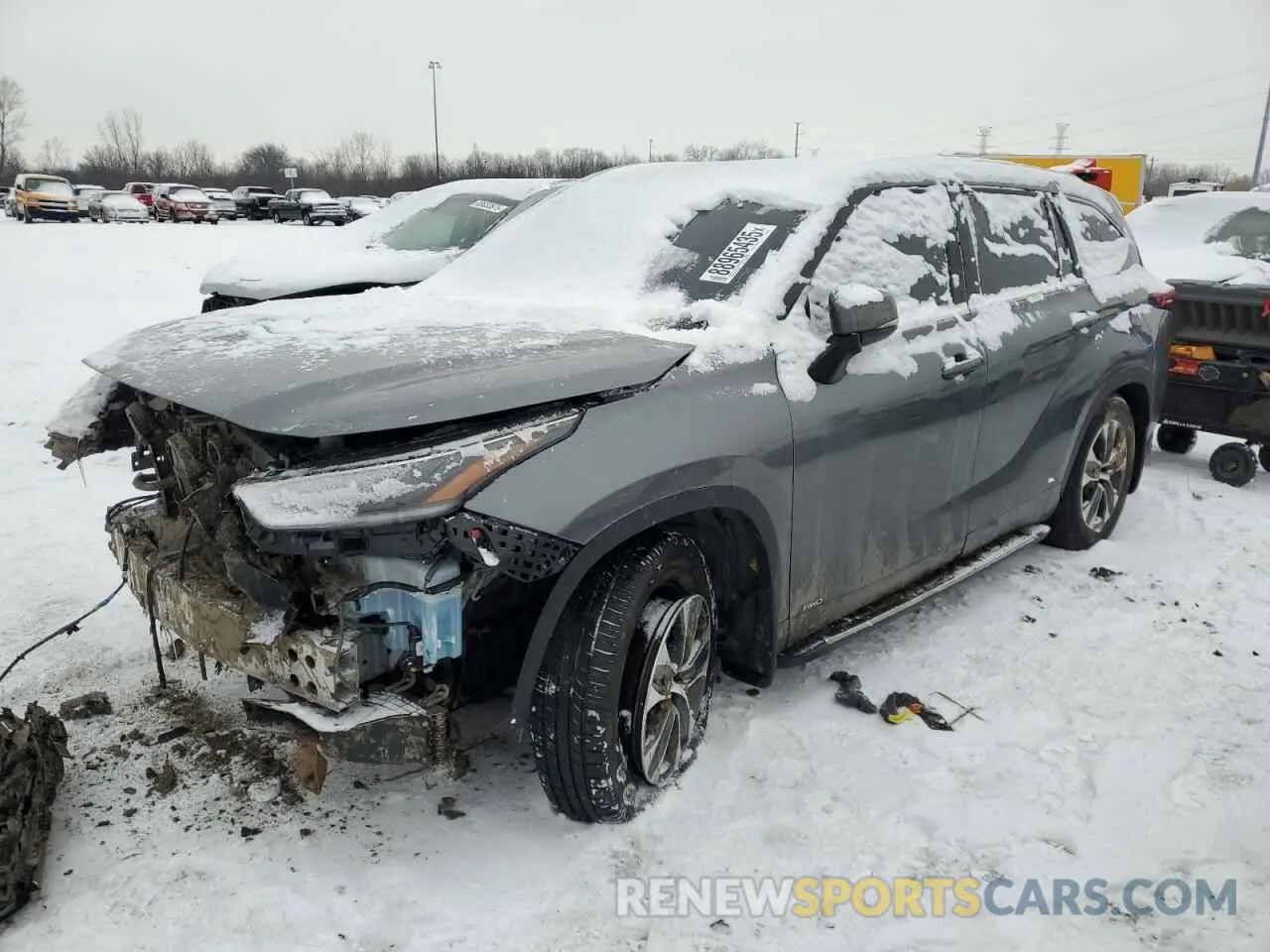 1 Photograph of a damaged car 5TDKBRCH6PS583609 TOYOTA HIGHLANDER 2023
