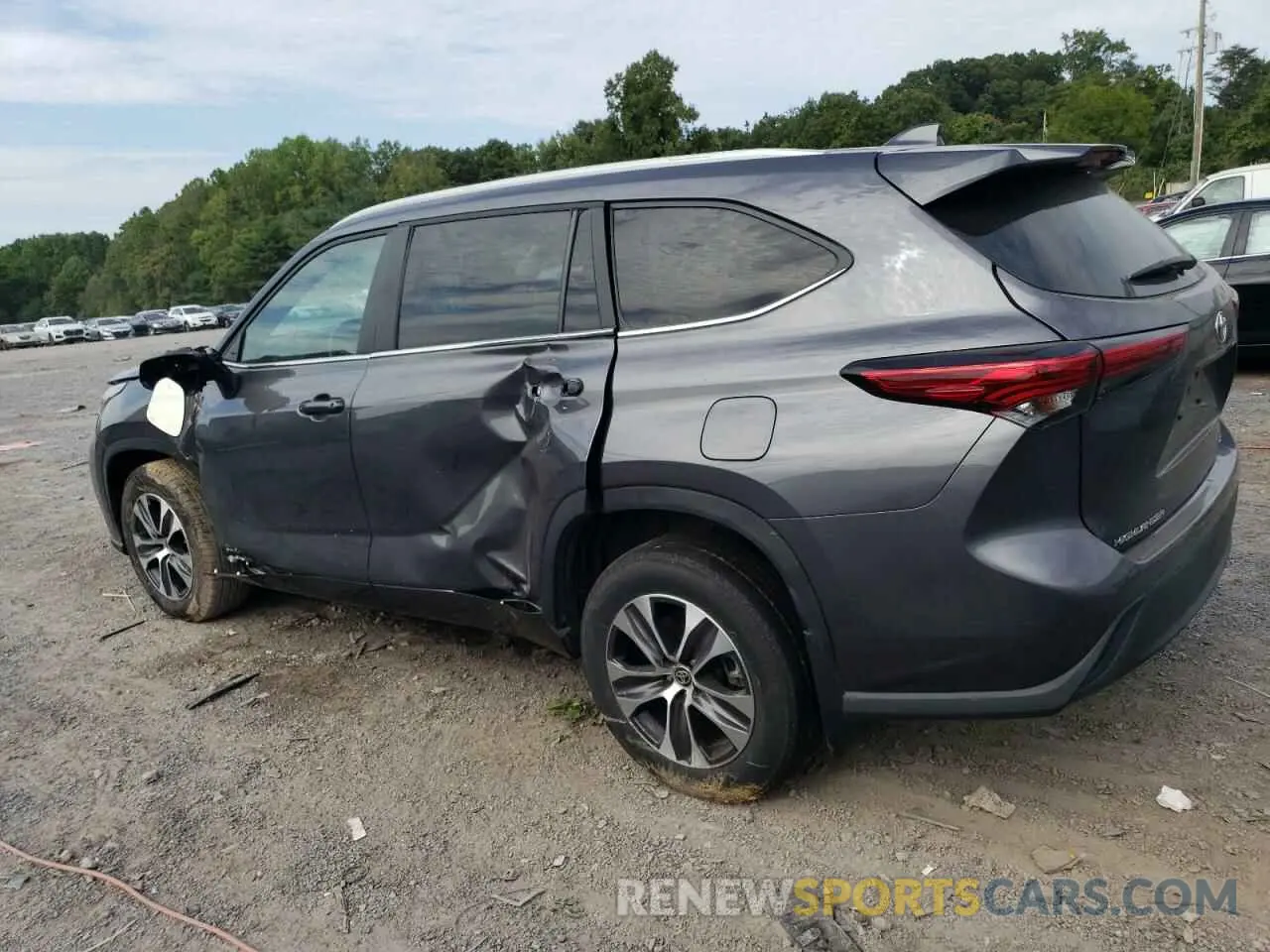 2 Photograph of a damaged car 5TDKBRCH7PS114707 TOYOTA HIGHLANDER 2023