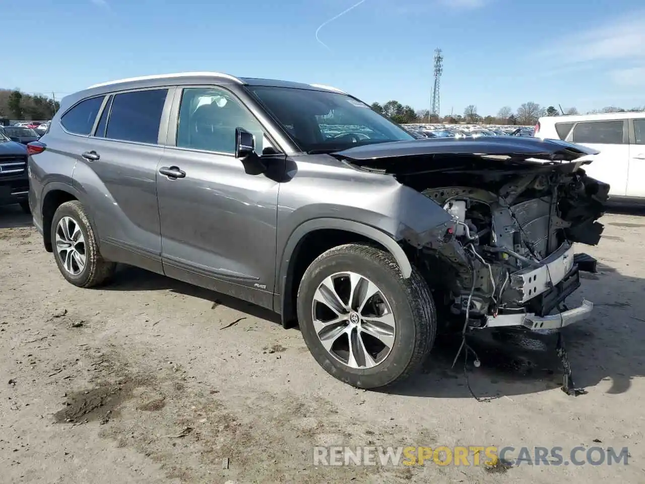 4 Photograph of a damaged car 5TDKBRCH7PS124797 TOYOTA HIGHLANDER 2023