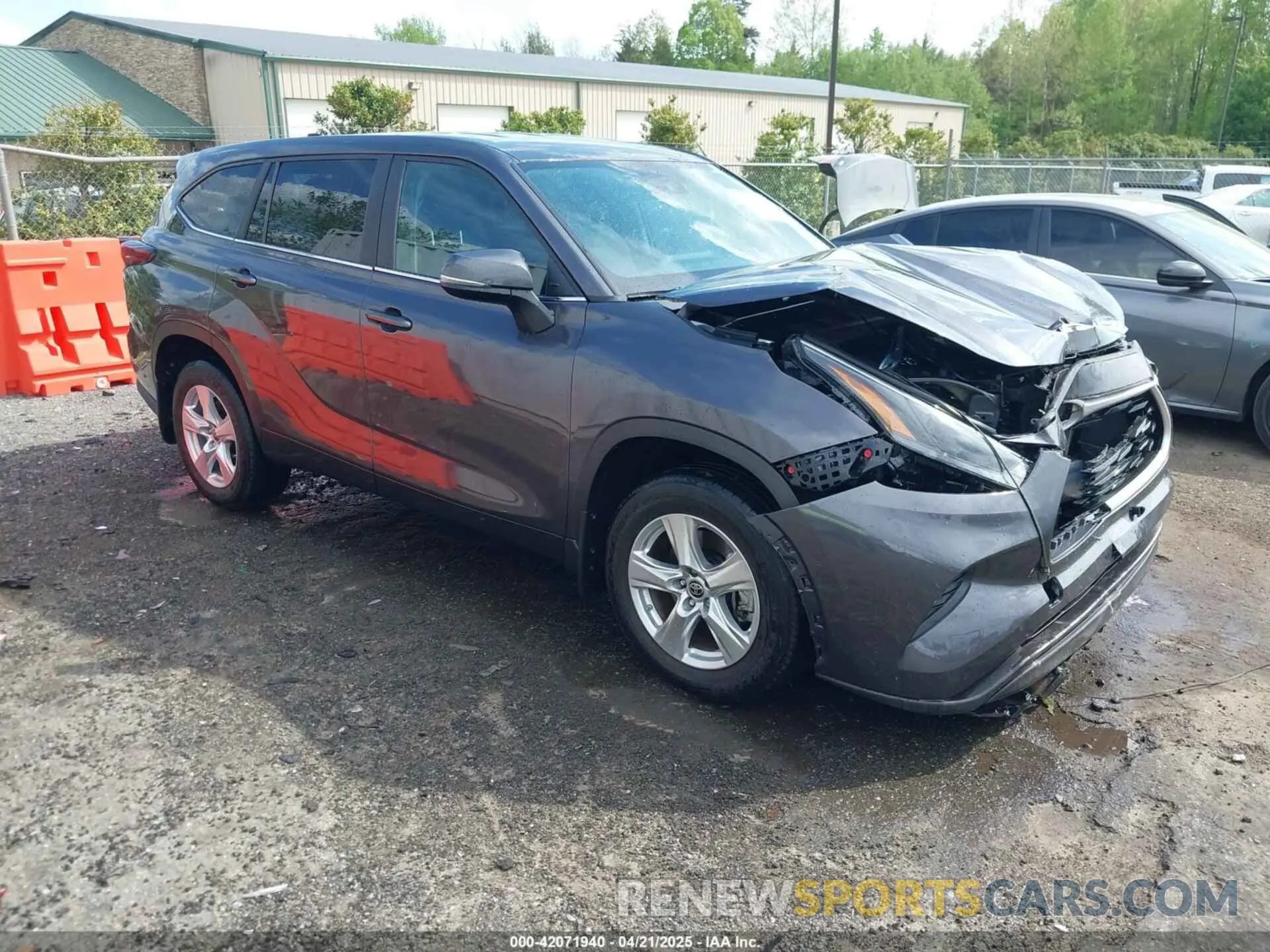 1 Photograph of a damaged car 5TDKDRAH0PS004630 TOYOTA HIGHLANDER 2023