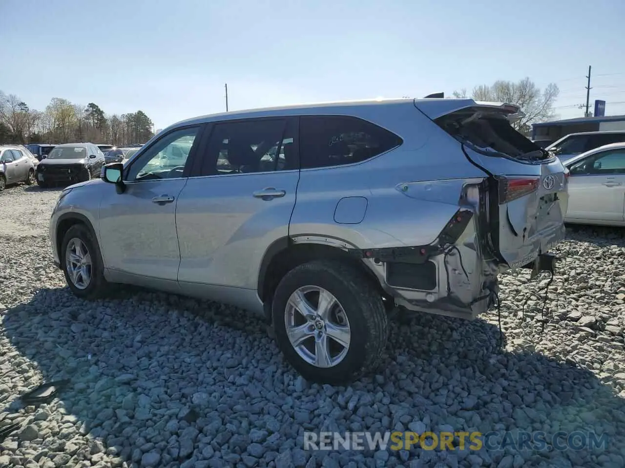 2 Photograph of a damaged car 5TDKDRAH0PS005356 TOYOTA HIGHLANDER 2023