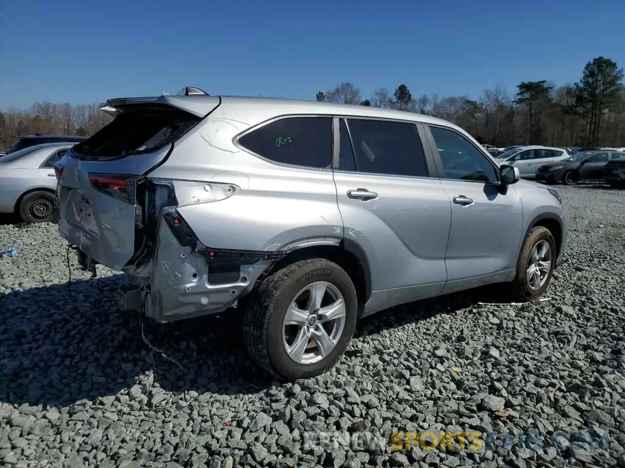 3 Photograph of a damaged car 5TDKDRAH0PS005356 TOYOTA HIGHLANDER 2023