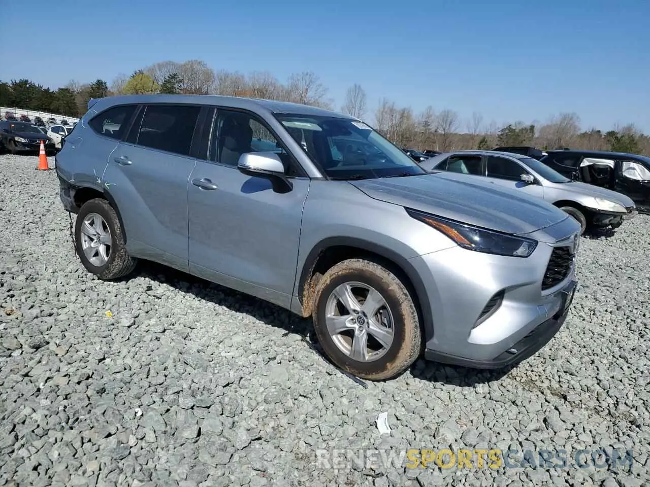 4 Photograph of a damaged car 5TDKDRAH0PS005356 TOYOTA HIGHLANDER 2023