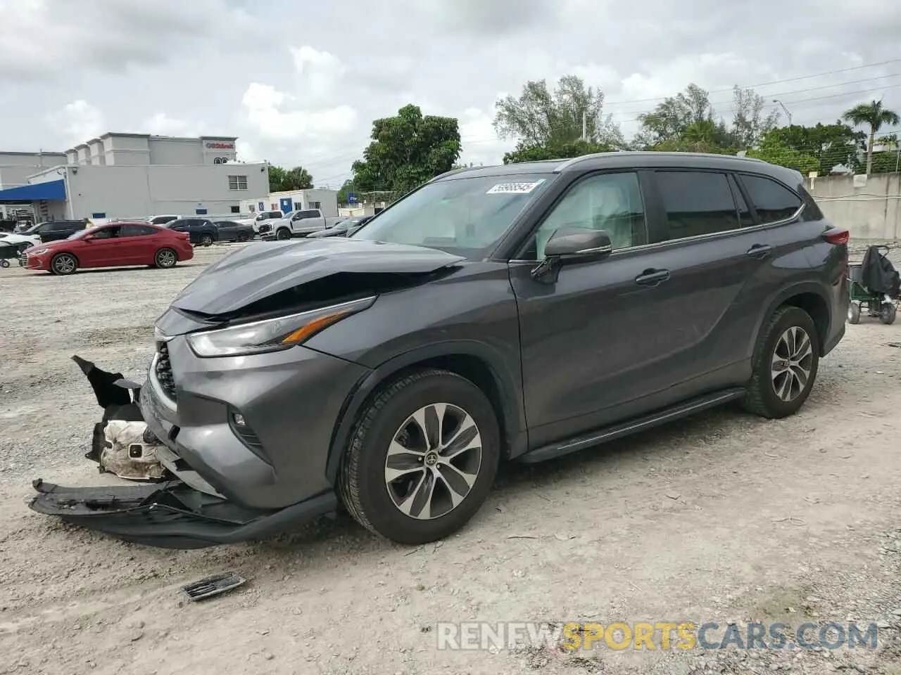 1 Photograph of a damaged car 5TDKDRAH0PS014073 TOYOTA HIGHLANDER 2023