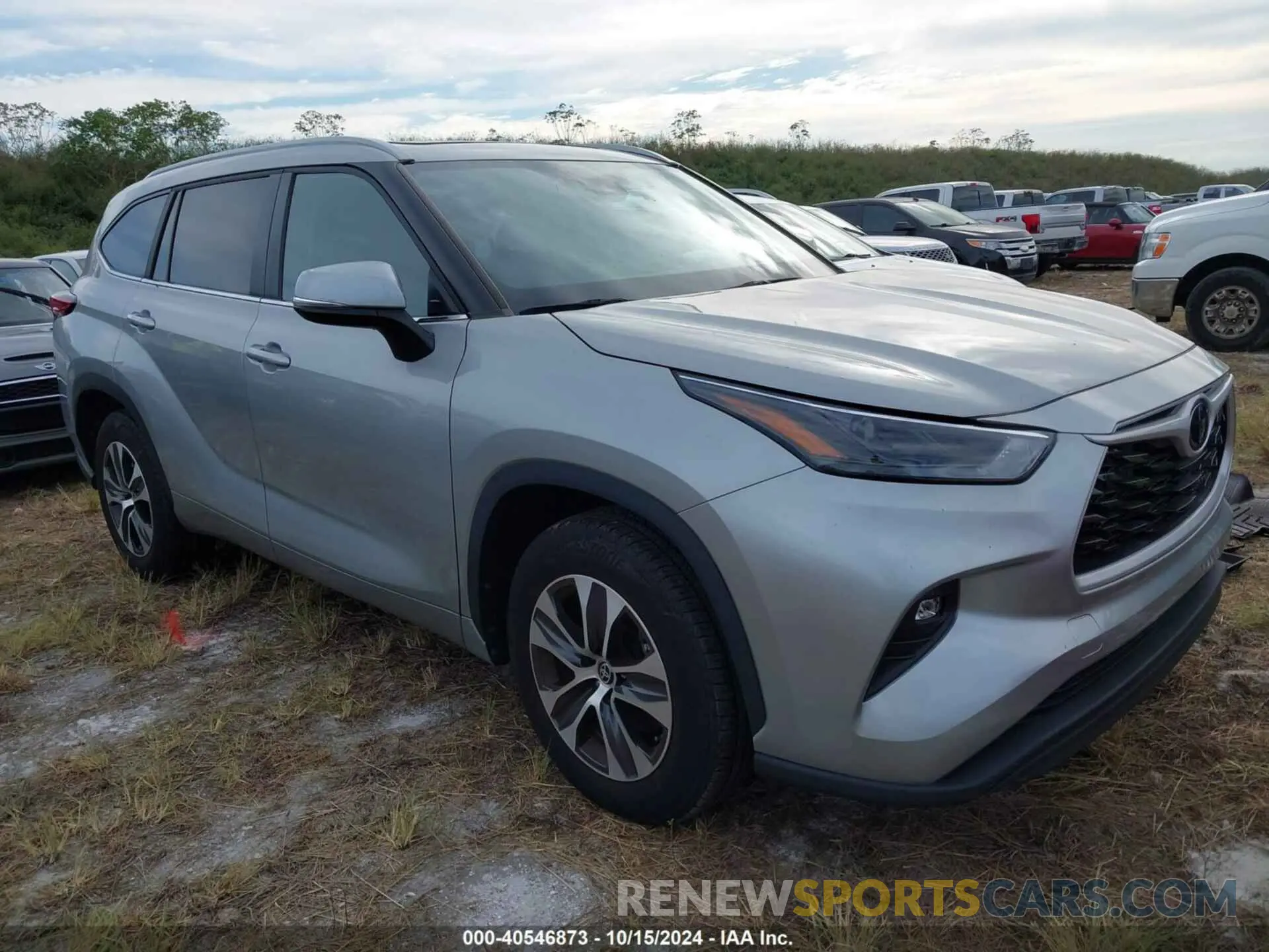 1 Photograph of a damaged car 5TDKDRAH0PS024862 TOYOTA HIGHLANDER 2023