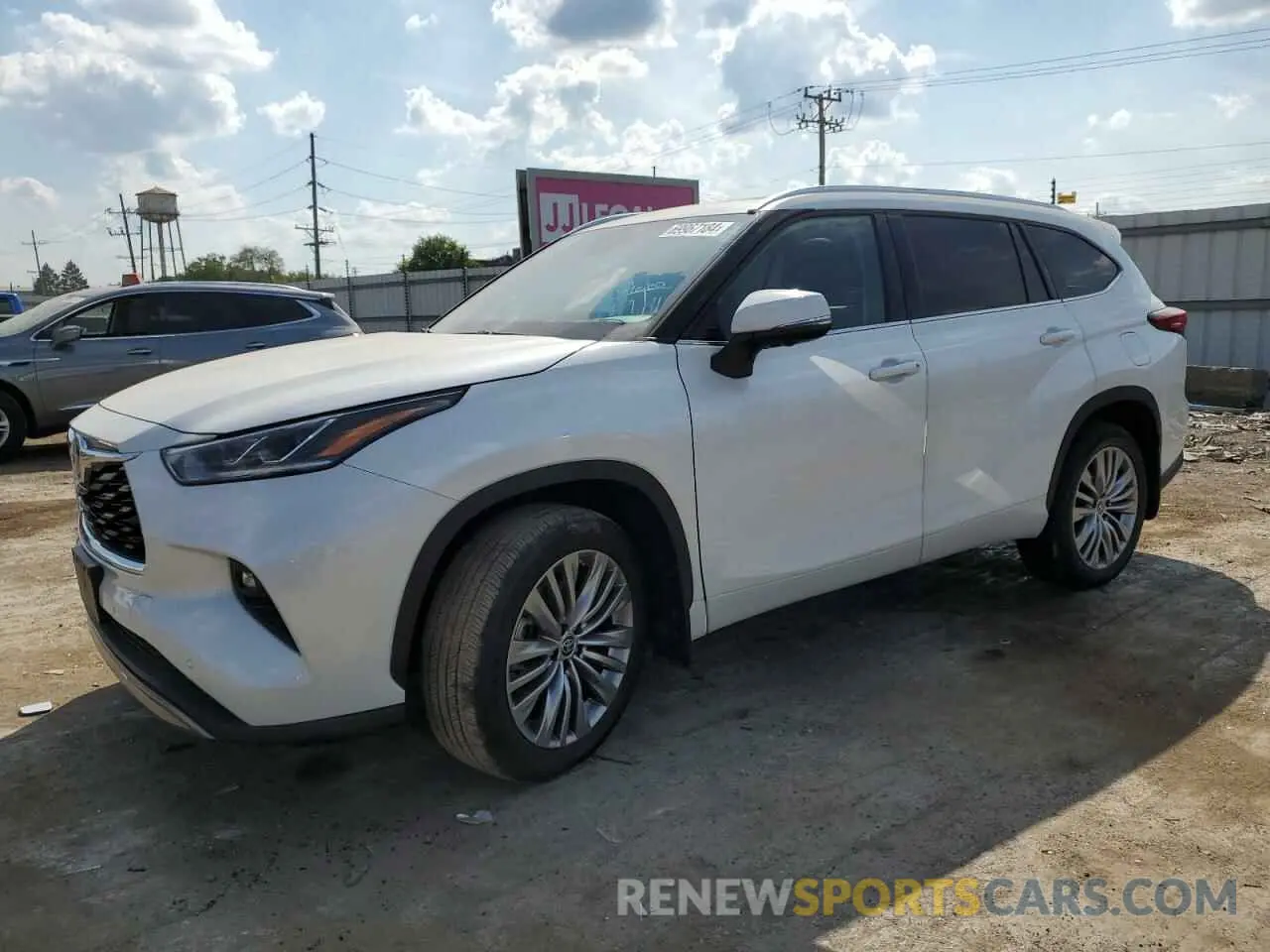 1 Photograph of a damaged car 5TDKDRAH0PS044934 TOYOTA HIGHLANDER 2023