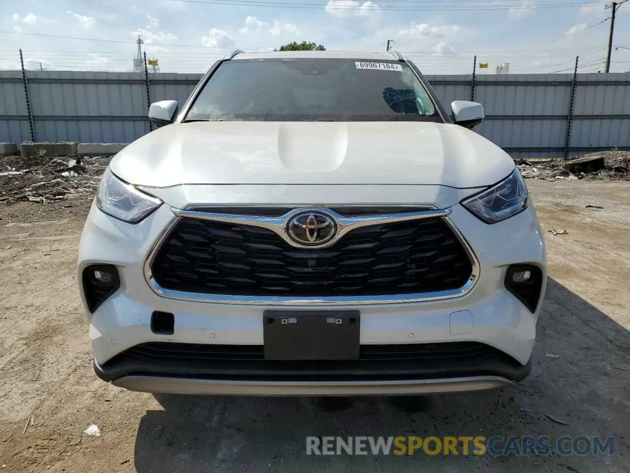 5 Photograph of a damaged car 5TDKDRAH0PS044934 TOYOTA HIGHLANDER 2023