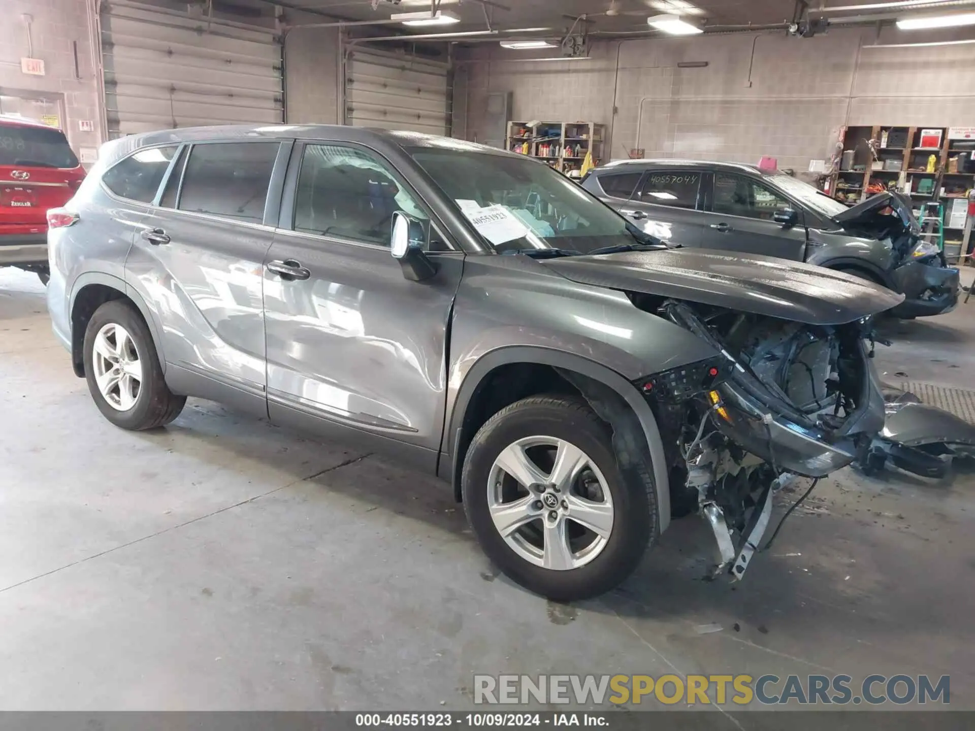 1 Photograph of a damaged car 5TDKDRAH0PS046893 TOYOTA HIGHLANDER 2023