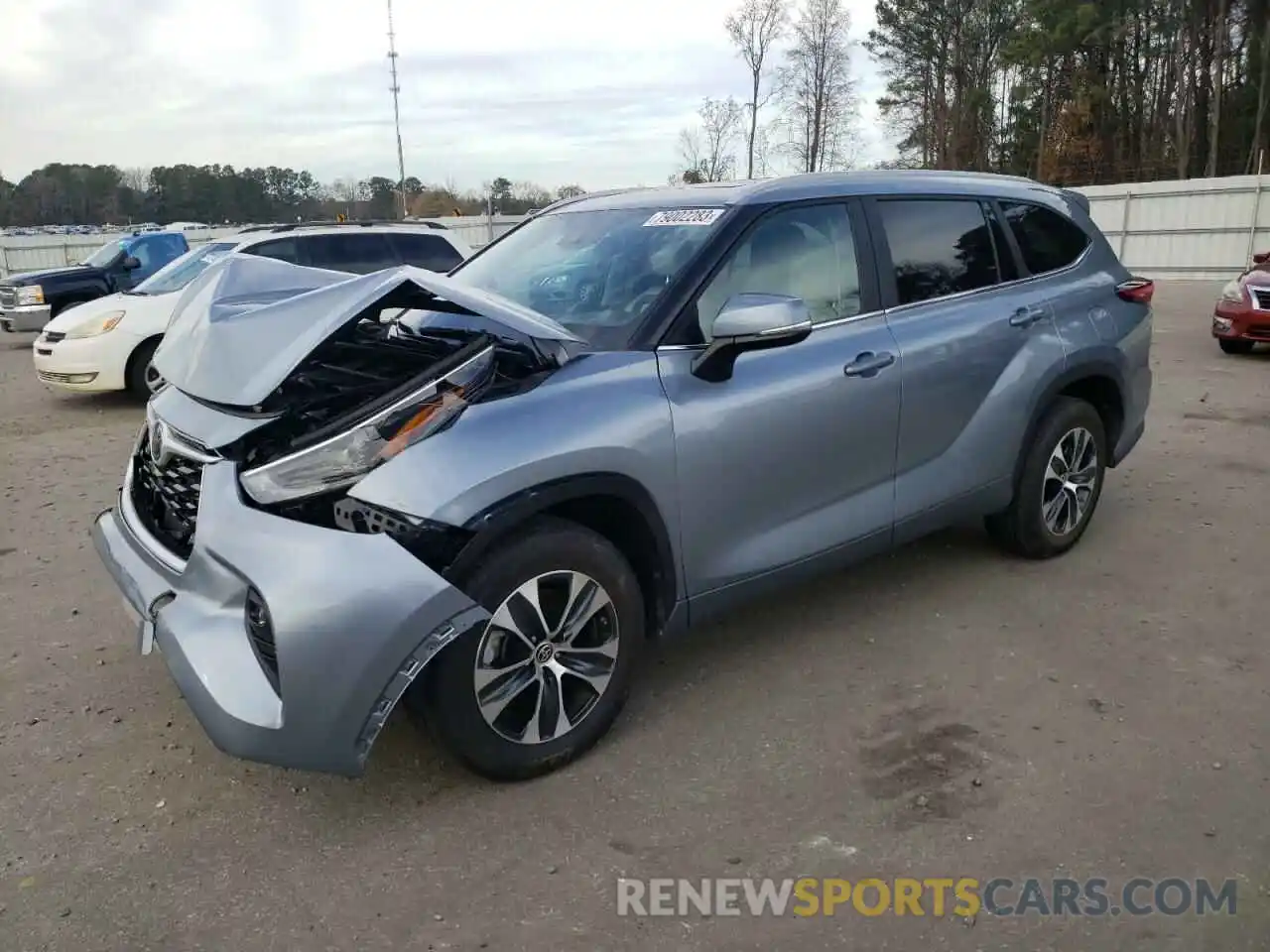 1 Photograph of a damaged car 5TDKDRAH0PS514542 TOYOTA HIGHLANDER 2023