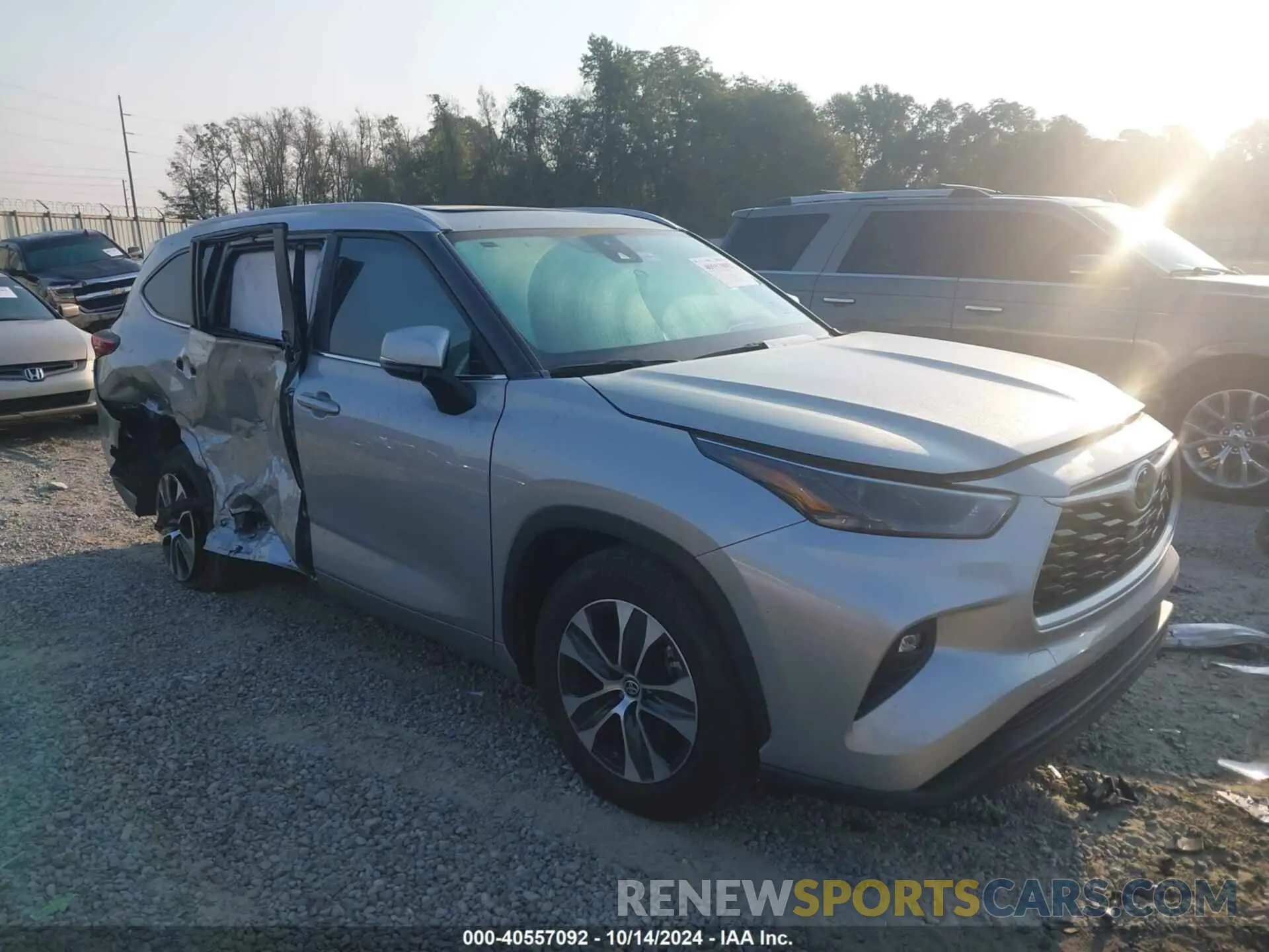 1 Photograph of a damaged car 5TDKDRAH0PS515643 TOYOTA HIGHLANDER 2023