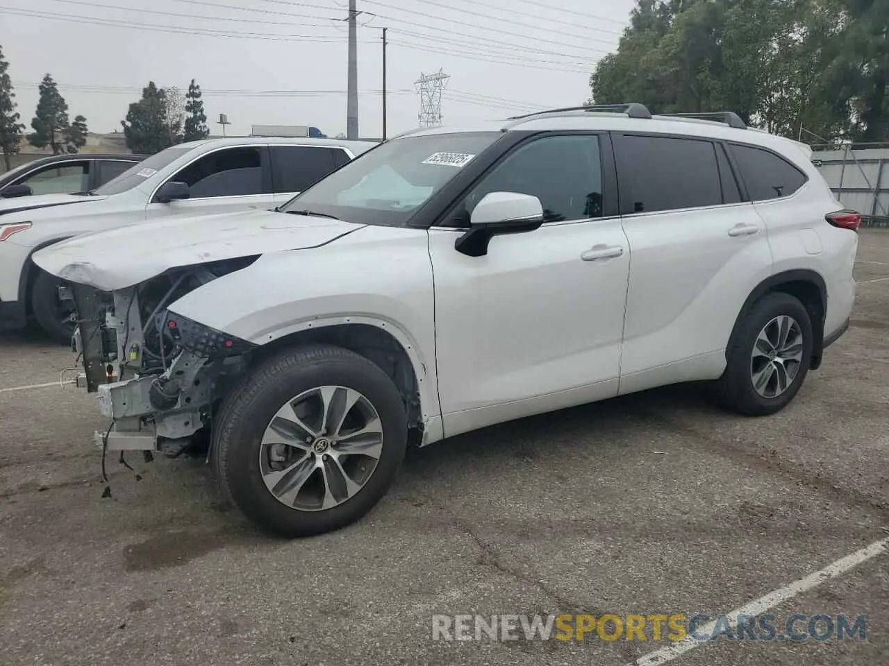 1 Photograph of a damaged car 5TDKDRAH0PS521992 TOYOTA HIGHLANDER 2023