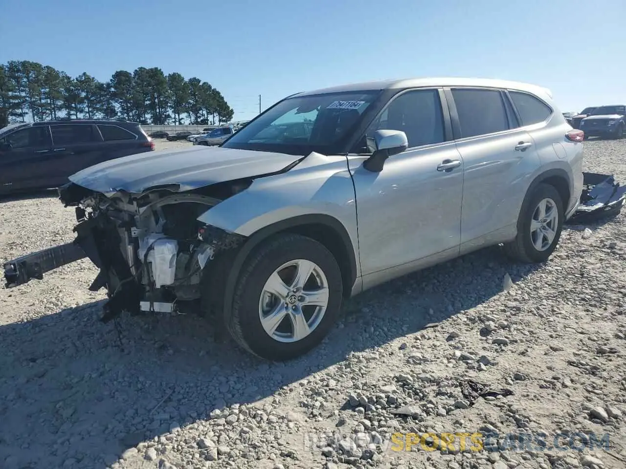 1 Photograph of a damaged car 5TDKDRAH0PS525959 TOYOTA HIGHLANDER 2023