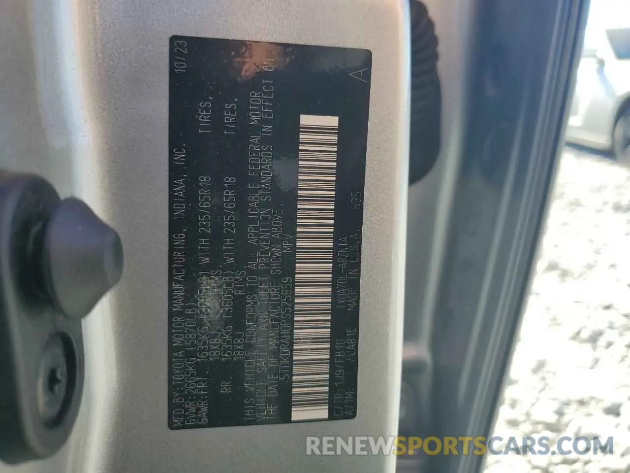 14 Photograph of a damaged car 5TDKDRAH0PS525959 TOYOTA HIGHLANDER 2023