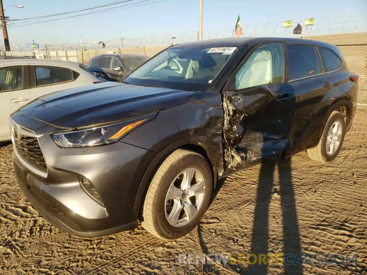 1 Photograph of a damaged car 5TDKDRAH1PS005026 TOYOTA HIGHLANDER 2023