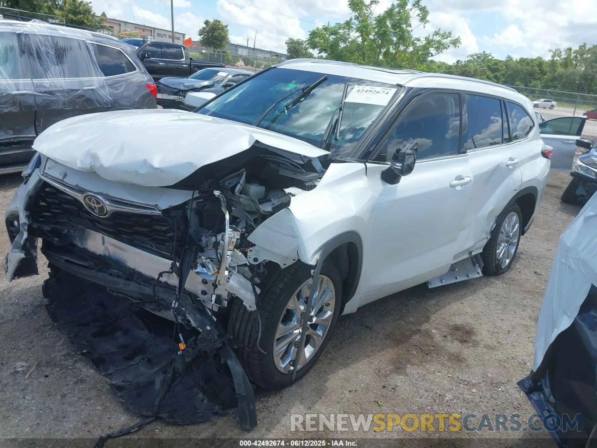 2 Photograph of a damaged car 5TDKDRAH1PS007309 TOYOTA HIGHLANDER 2023