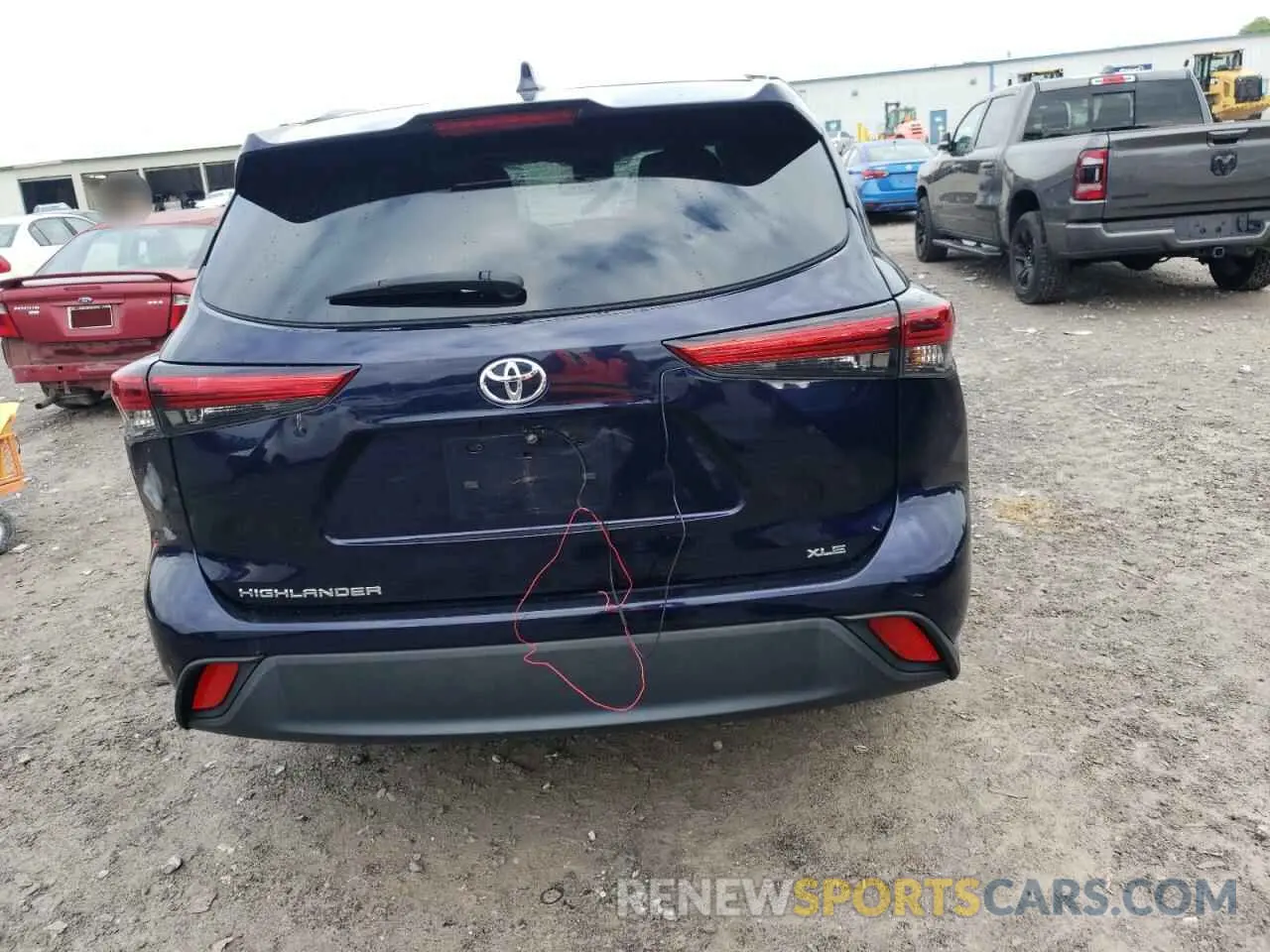 6 Photograph of a damaged car 5TDKDRAH1PS012364 TOYOTA HIGHLANDER 2023
