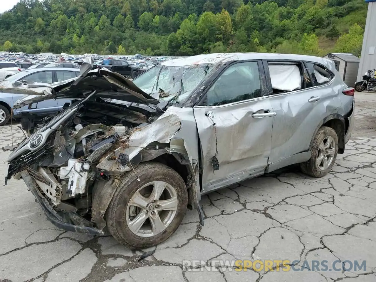 1 Photograph of a damaged car 5TDKDRAH1PS021856 TOYOTA HIGHLANDER 2023